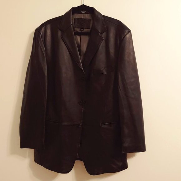 Men's Leather Stafford Black Leather Jacket 6 Pock